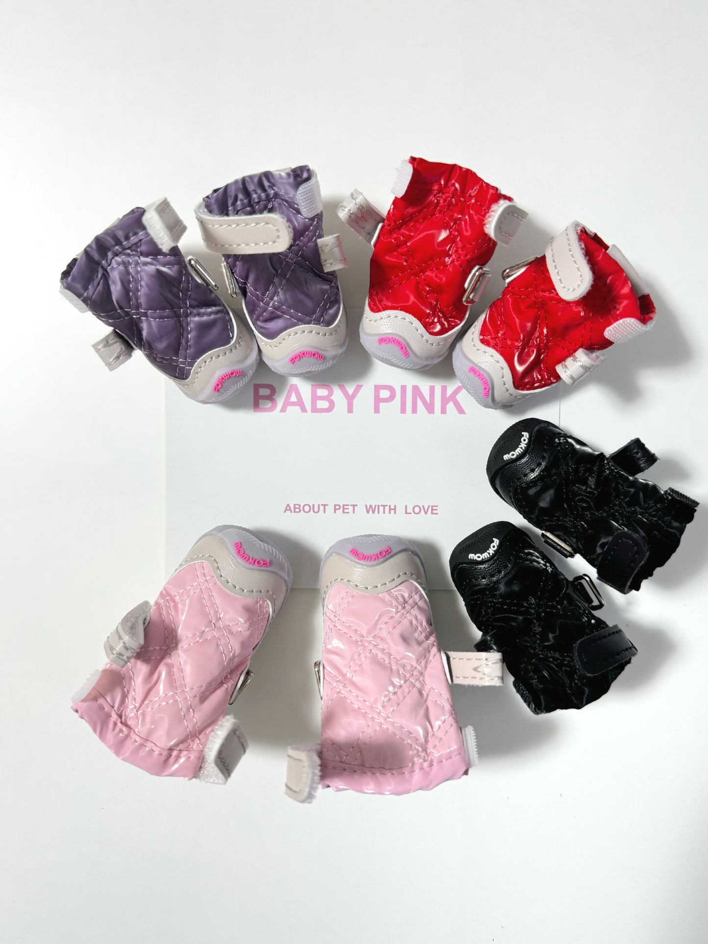 ベルベット ダイヤキルティング シューズ（2個セット）